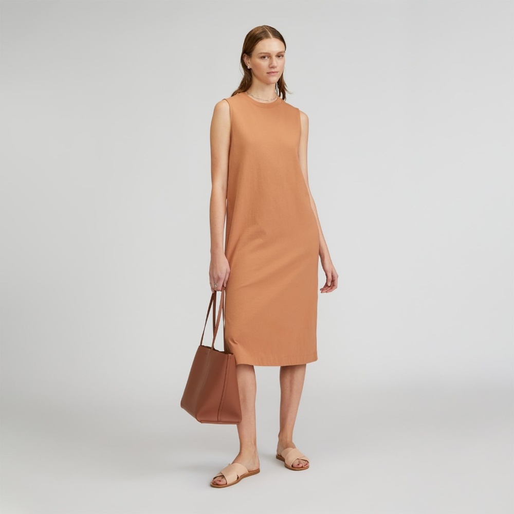 Everlane The Weekend Tank Dress Brown Base - Size M